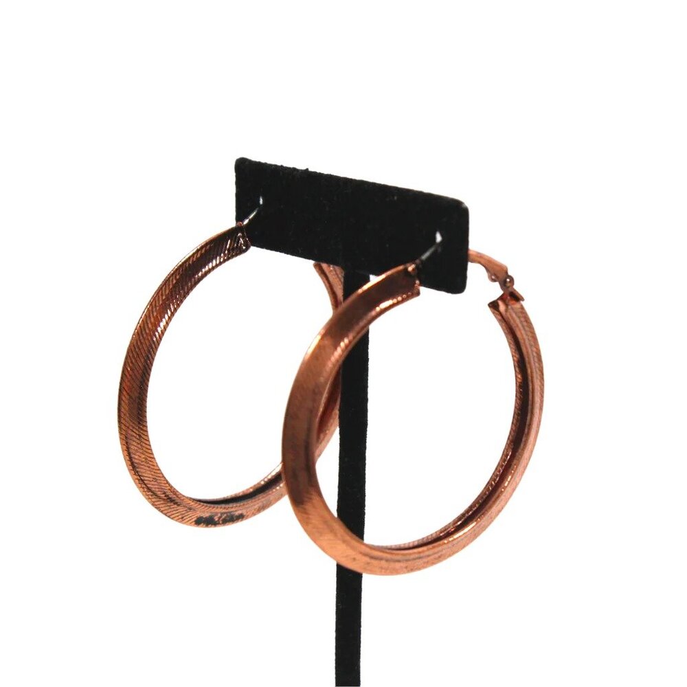 Bronze Hoop Earrings